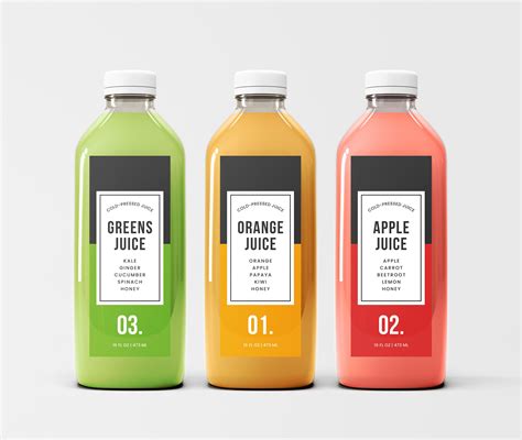 Juice Bottle Labels Juice Label Template Juice Bottle Stickers