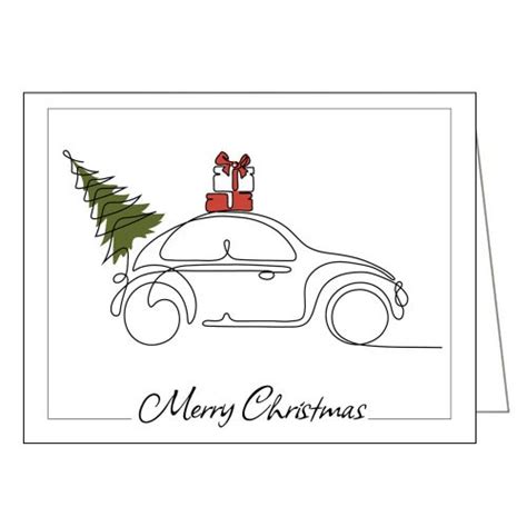 Car Drawing Christmas Card Great American Auto