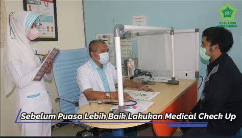 Sebelum Puasa Lebih Baik Lakukan Medical Check Up Rs Al Huda