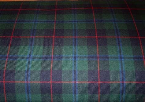 Armstrong Modern Tartan Plaid Fabric Poly Viscose by SOHOSKIRTS