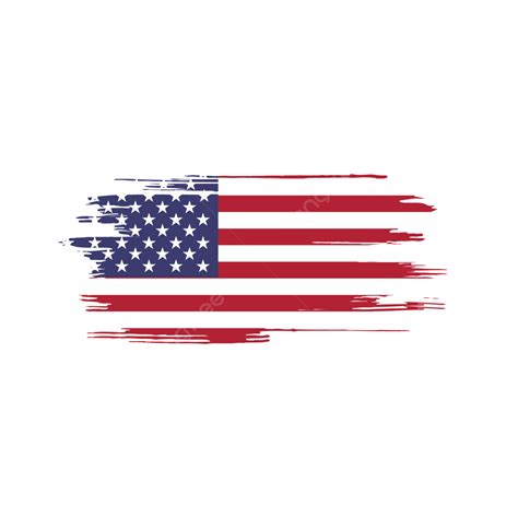 American Flag Brush Stroke Vector American Flag Brush Brush Brush