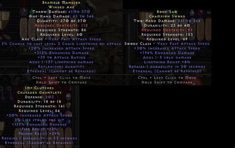 Eth Repair Items Ft Sword Axe Gloves Topic D2jsp