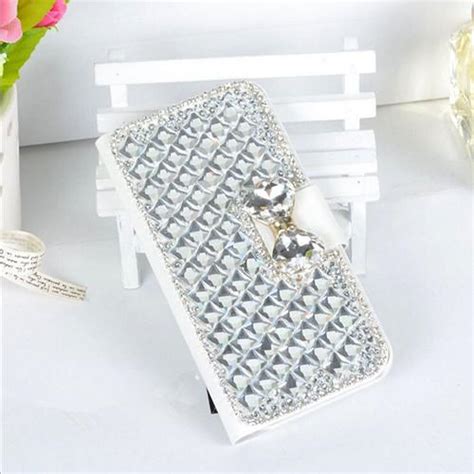 Top Quality 3d Bling Crystal Rhinestone Flip Phone Leather Fashional Diamond Cover Luxury Phone