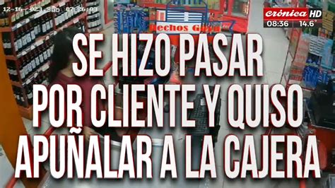 Salvaje intento de robo se hizo pasar por cliente y quiso apuñalar a