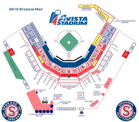 Avista Stadium Seating Chart Stadium Seating Chart