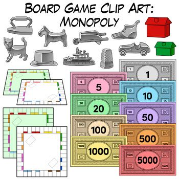 Monopoly | Board Game Clip Art by Digital Classroom Clipart | TpT