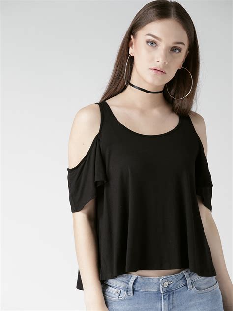 Buy Forever 21 Women Black A Line Top Tops For Women 1990443 Myntra