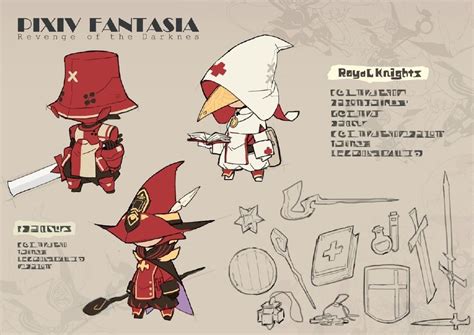 Pixiv Fantasia Happy New Year 2018 Character Design References