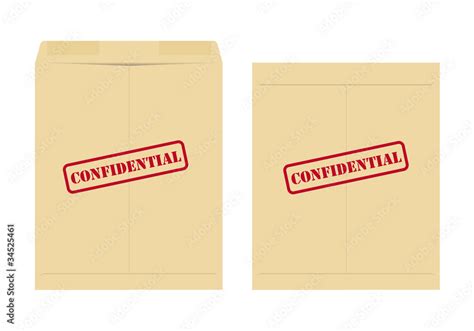 Confidential envelope Stock Vector | Adobe Stock