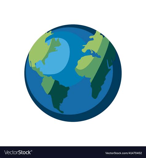 Planet earth Royalty Free Vector Image - VectorStock