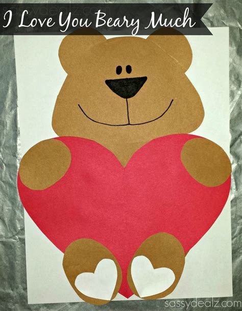 Teddy Bear Valentine Template