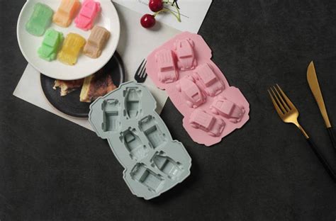 Cars Vehicle Chocolate Gummy Baking Fondant Silicone Mould Silicon Mold