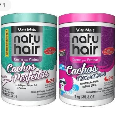 Creme Para Pentear Vita Mais Natu Hair G Shopee Brasil