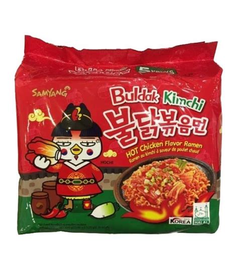 Samyang Buldak Kimchi Hot Chicken Flavour Ramen 5x140g