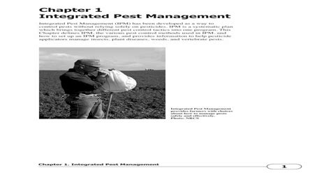 Pdf Chapter 1 Integrated Pest Management · Chapter 1