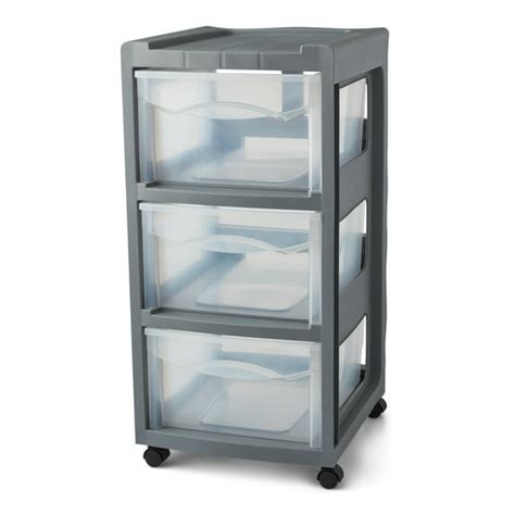 3 Drawer Plastic Storage