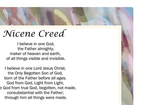 printable nicene creed    poster  original art