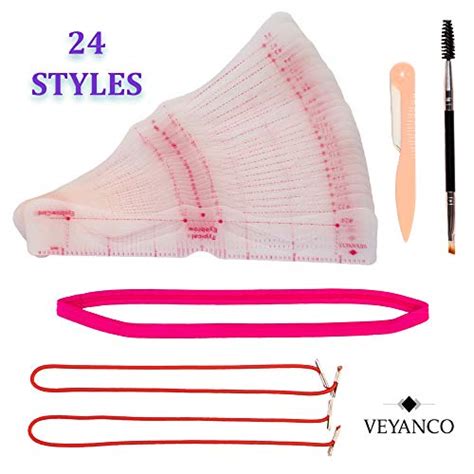 Eyebrow Stencil Reusable Shaper Kit 24 Styles Eyebrow Template With