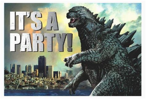 Godzilla Birthday Card Birthdaybuzz