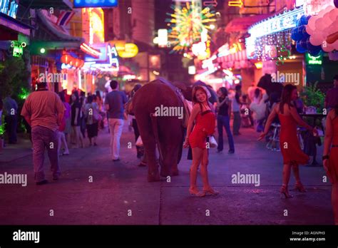 Soi Cowboy With Bars And Nightclubs Red Light District Stock Photo Alamy