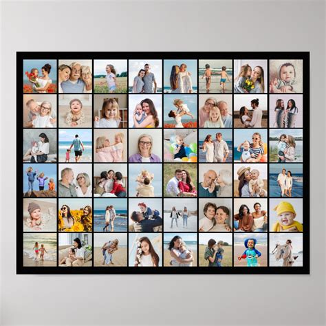 Create Your Own 48 Photo Collage Poster | Zazzle