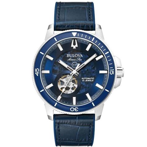 Rel Gio Masculino Marine Star Bulova Azul A N Rel Gio Masculino