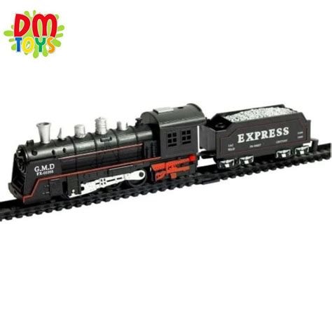 Pista Trem Locomotiva Trilhos 67 5cm Vagões Luz e Som Brinquedo