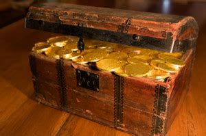 Treasure Chest with Gold Coins