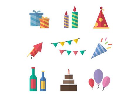 Free Party Icons Vector 123706 Vector Art at Vecteezy