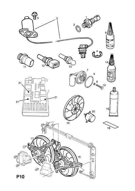 Opel SINTRA Header Tank Sensor Opel EPC Online Nemigaparts