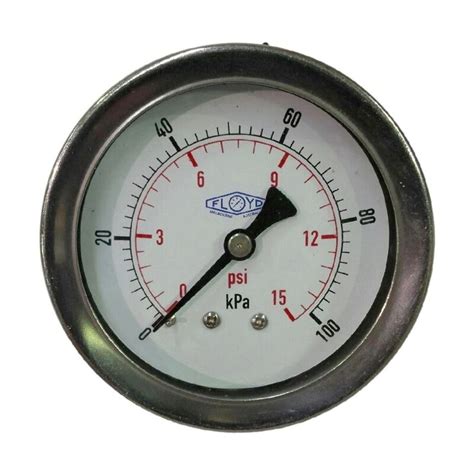 Floyd Pressure Gauge 63mm Dial 100 KPa Rear Connection AC Pools