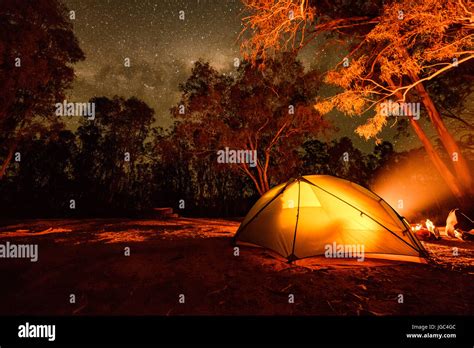 Camping In Australia Stock Photo Alamy