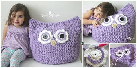 Crochet Oversized Owl Pillow Free Pattern Diy Ever