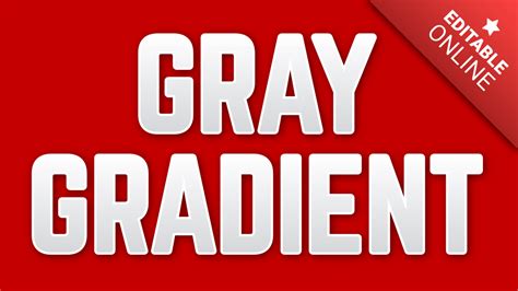 Gray Gradient Font | Text Effect Generator