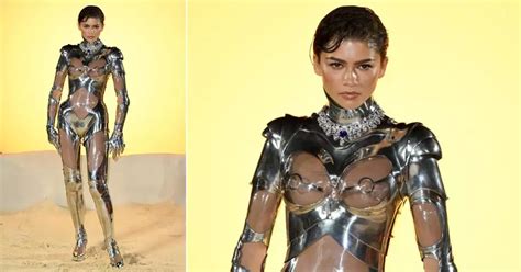 Zendaya Turns Heads At The Dune 2 Premiere In A See Through Robot Suit