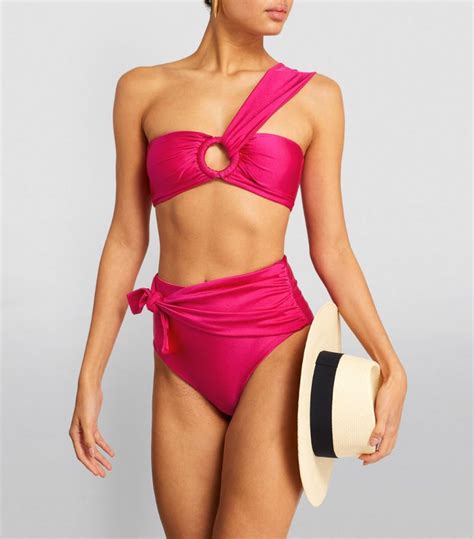 Womens Patbo Pink One Shoulder Bikini Top Harrods Uk