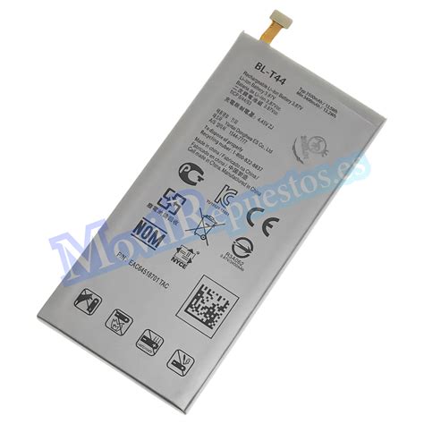 Batería BL T44 para LG Q60 LG K50 LG K40S De 3400mAh