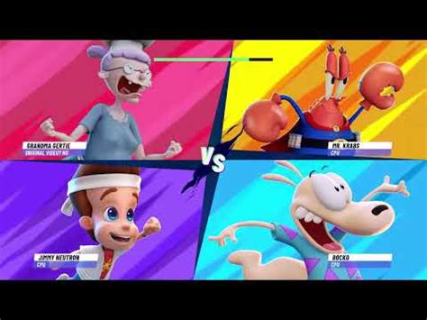 Jimmy Neutron Vs Rocko Vs Mr Krabs Vs Grandma Gertie Nickelodeon All