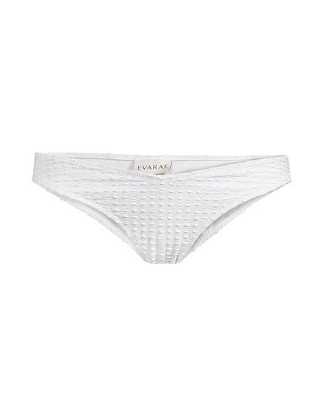 Evarae Lela Bikini Bottom In White Lyst