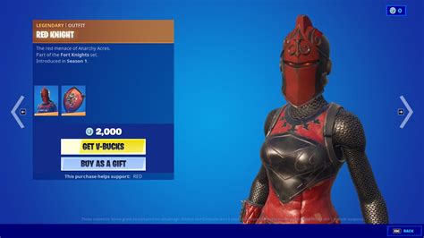 Fortnite Item Shop Again Red Knight Returns August 28th 2022 Fortnite Battle Royale