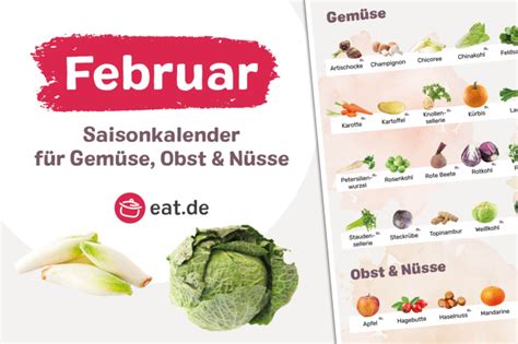 Saisonkalender Februar F R Obst Gem Se Und N Sse Eat De