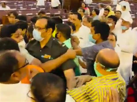 Watch Trinamool Bjp Come To Blows In Bengal Assembly