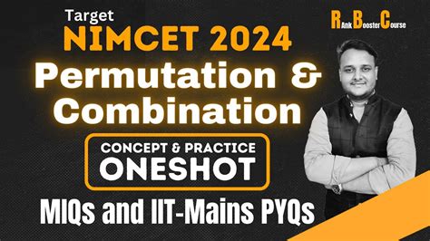 Permutation Combination One Shot MIQs IIT Mains PYQs NIMCET