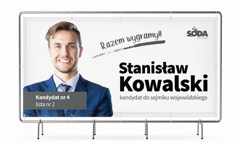 Baner Wyborczy Gotowy Do Powieszenia Drukarnia Soda Druk