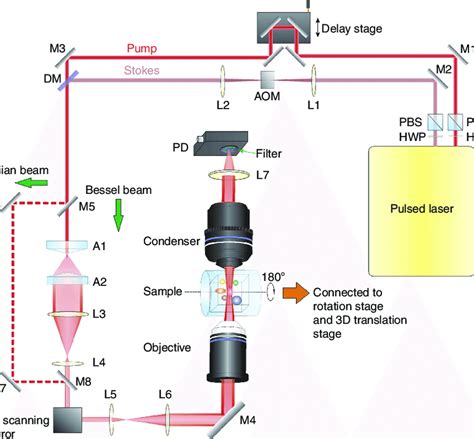 The Experimental Set Up Of The Stimulated Raman Projection Download Scientific Diagram