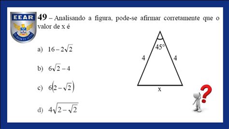 Eear Resolu O De Quest O N Lei Dos Cossenos Youtube