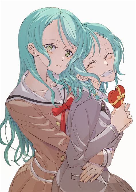 Hikawa Sayo And Hikawa Hina Bang Dream Drawn By Junjunkimi La