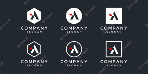 Premium Vector A Letter Logo Template Collection