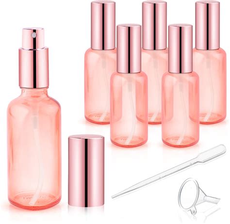 Amazon Dmuuudm Pack Oz Pink Glass Spray Bottles Empty Perfume