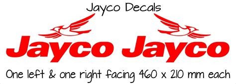 Jayco Caravan Decals Two X Mm Each Choose Your Color